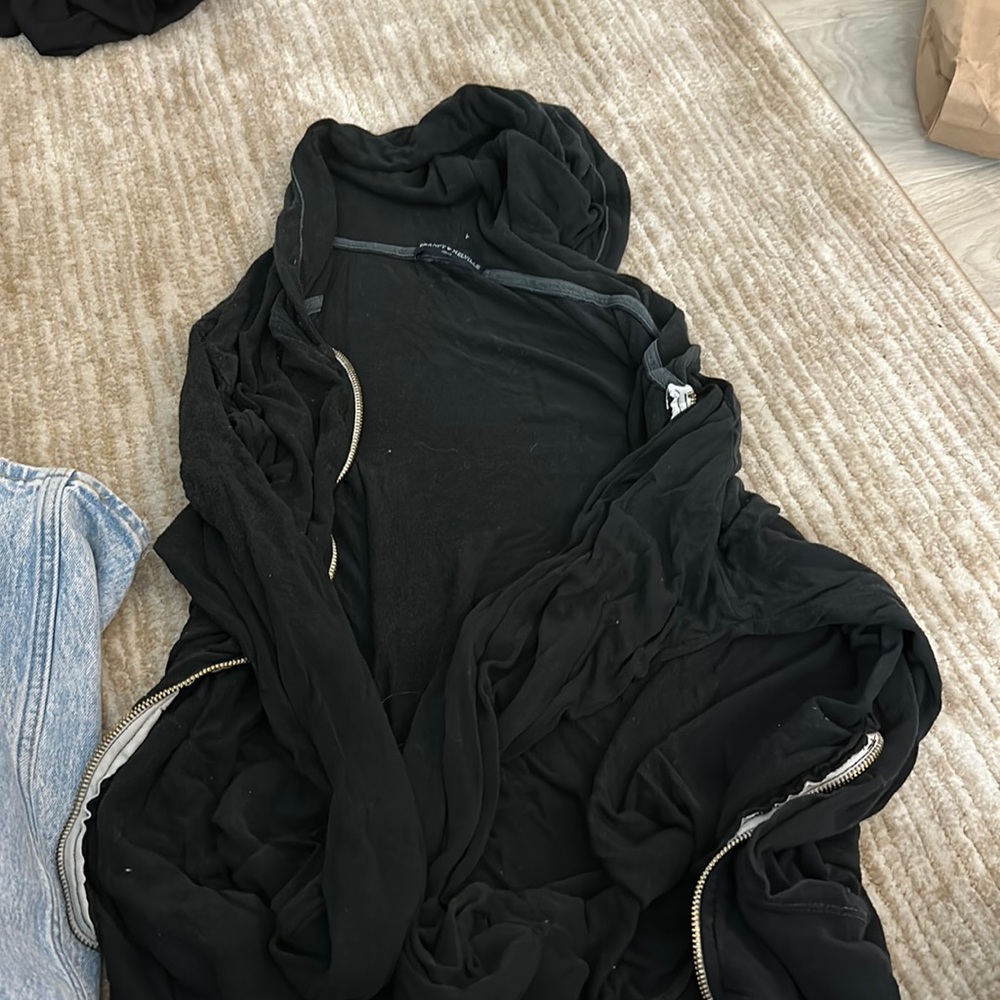 Black Zip Up Sweatshirt